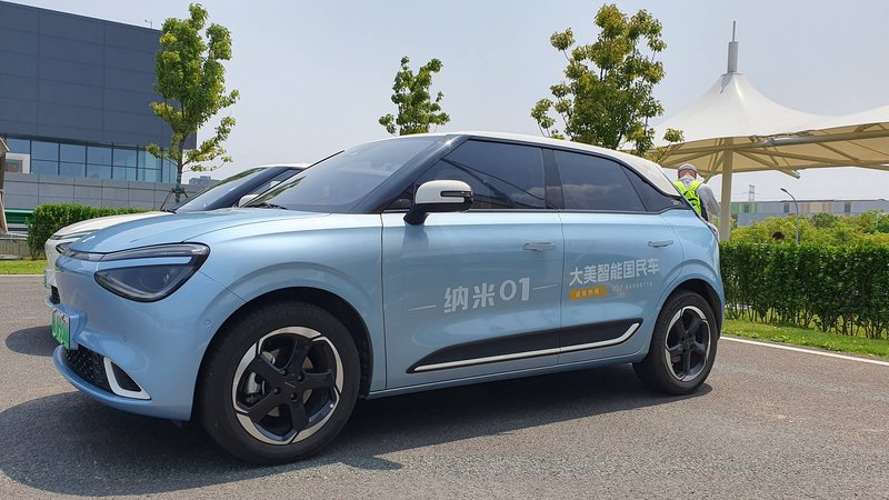 Der Nammi EV1 ist ein elektrischer Kleinwagen. Foto: Frank Thomas Uhrig/SP-X
